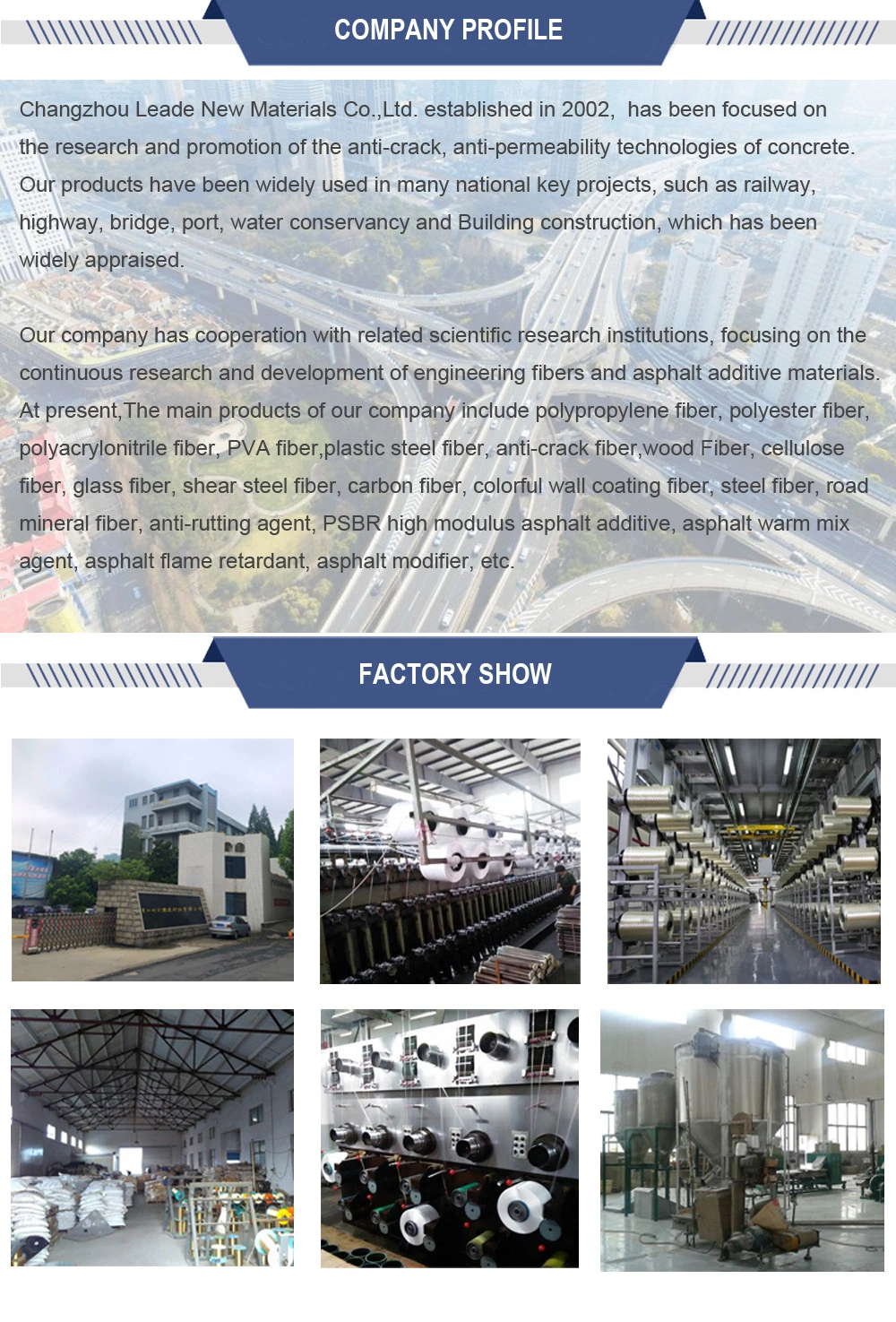 Cold Drawn Steel Fiber Reinforced Concrete Metal Building Materials