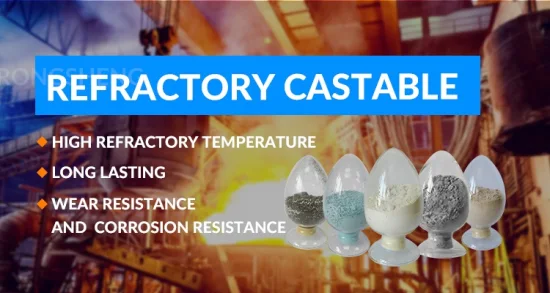 Calcestruzzo refrattario Materiali di rivestimento refrattari per forni a induzione